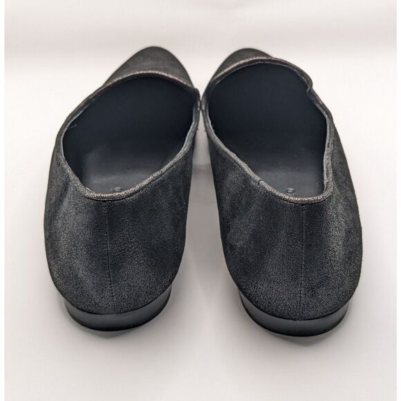 Veronica Beard Griffin 2 Black Metallic Slip-On Loafers Women’s Size 10 Leather - Picture 4 of 7